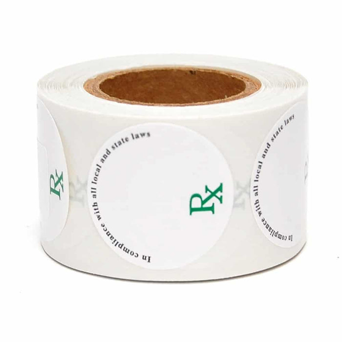 1'' Round Concentrate Label - (1000 Count)-Prescription Labels & State Compliant Labels-BeastBranding