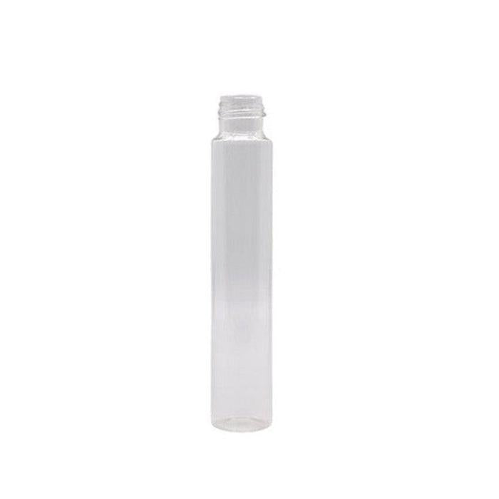 116mm Clear Glass Blunt Tube w/ Plastic White Cap - (100 - 45,000 Count)-Joint Tubes & Blunt Tubes-BeastBranding