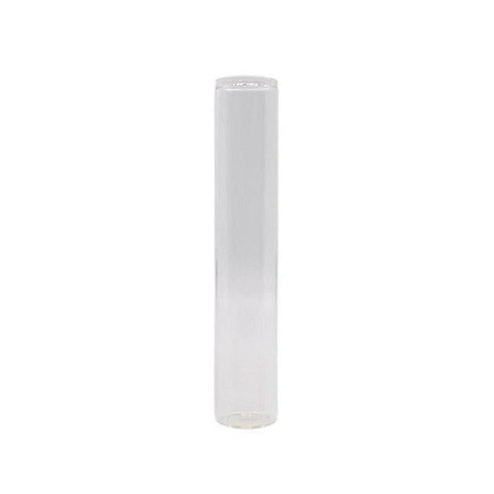 116mm Clear Glass Blunt Tube w/ Wood Cork - (100 Count)-Joint Tubes & Blunt Tubes-BeastBranding