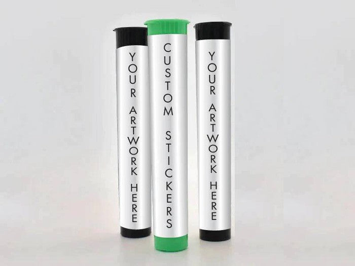 116mm Tube, with Printed Sticker and Application of sticker - Various Colors-Custom Print Stickers-BeastBranding