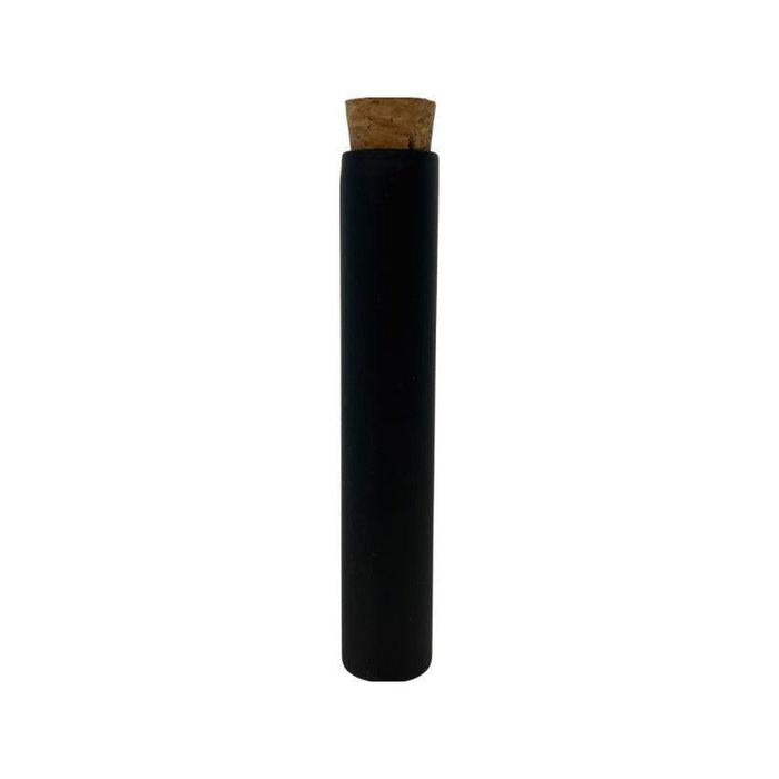 120mm Matte Black Opaque Glass Blunt Tube w/ Wood Cork - (100 - 45,000 Count)-Joint Tubes & Blunt Tubes-BeastBranding