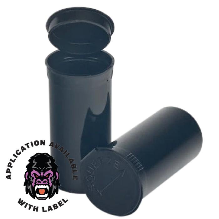 13 Dram Pop Top Vial - 1 Gram - Black - (315 Count)-Pop Top Vials-BeastBranding