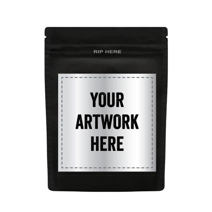 1/8 Oz Grip N Pull Child Resistant Mylar Bag With Labels & Application-Mylar Smell Proof Bags-BeastBranding