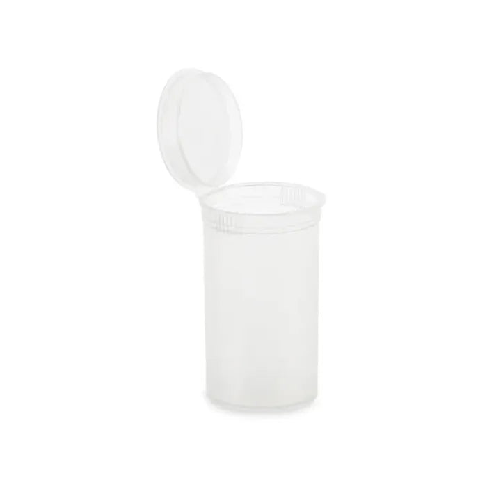 19 Dram Pop Top Vial - 1/8 Oz - Clear - (225 Count)-Pop Top Vials-BeastBranding