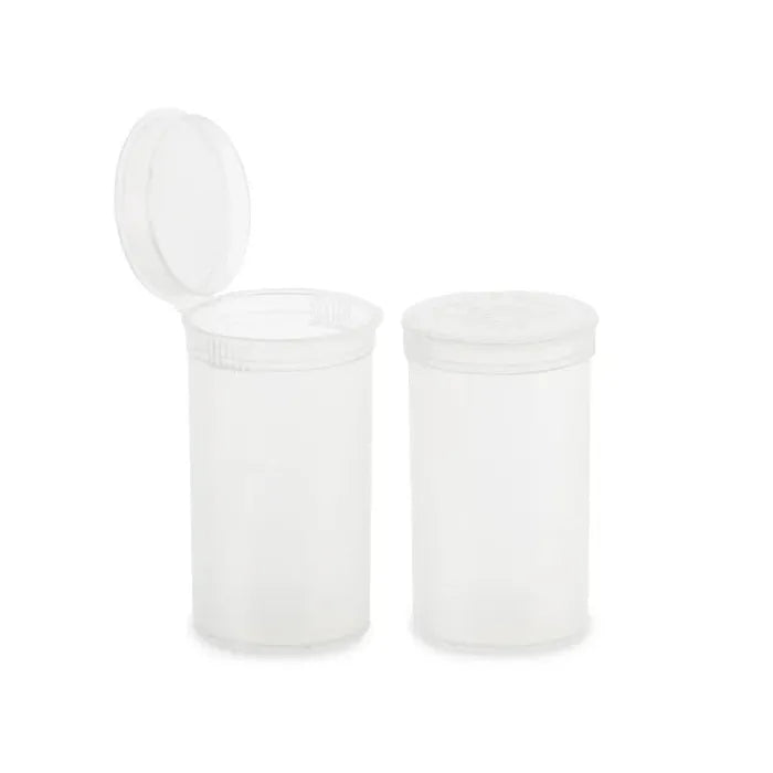 19 Dram Pop Top Vial - 1/8 Oz - Clear - (225 Count)-Pop Top Vials-BeastBranding
