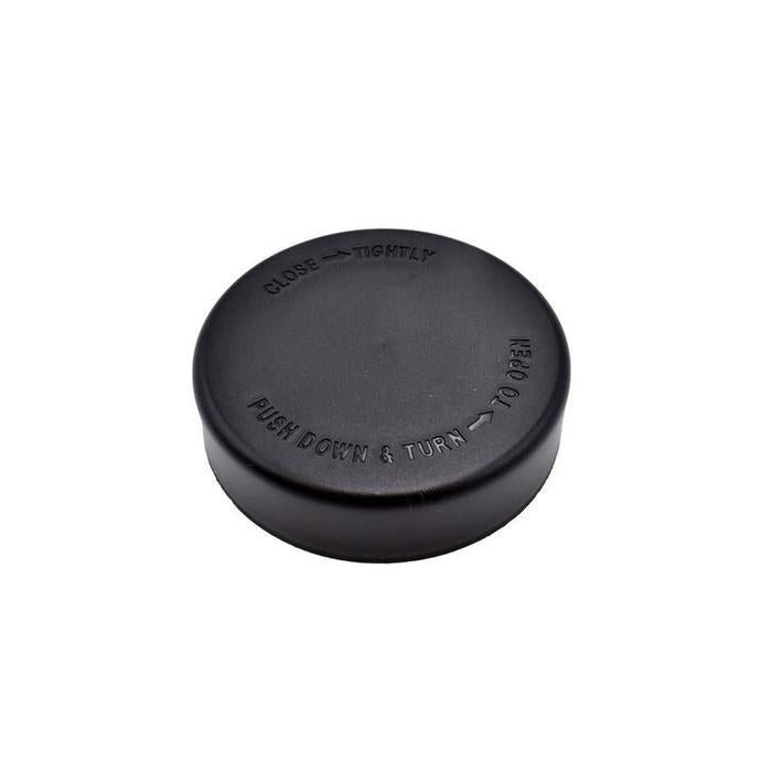 2oz Clear Glass Jar - Black Child Resistant Lids - (200 Count Per Case)-Glass Jars-BeastBranding