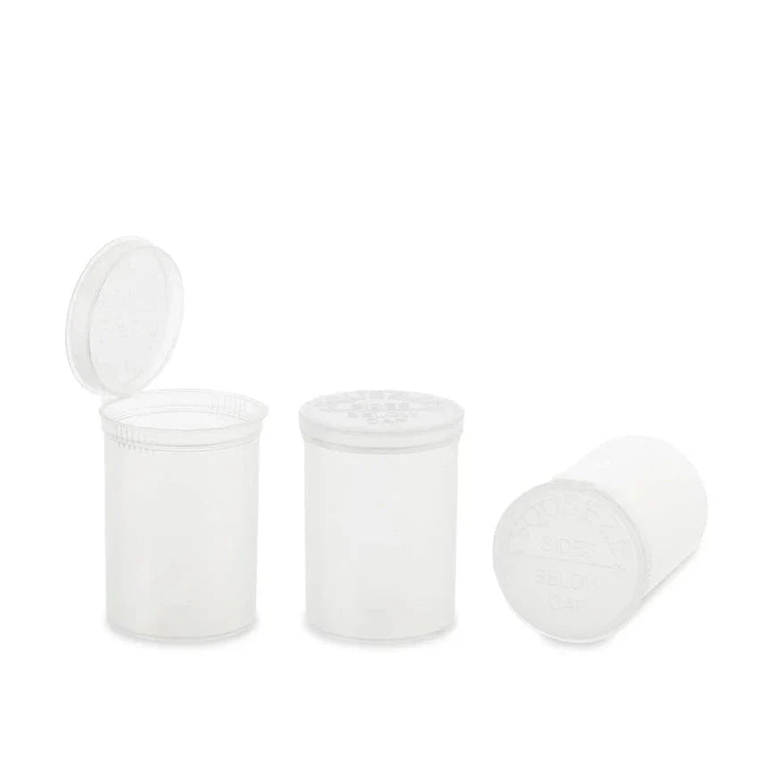 30 Dram Pop Top Vial - 1/4 Oz - Clear - (160 Count)-Pop Top Vials-BeastBranding