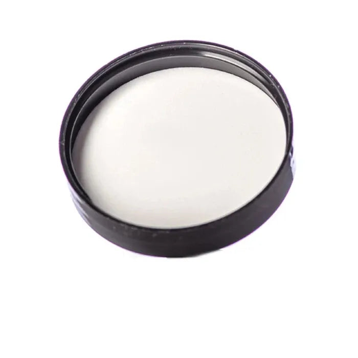 3oz Clear Glass Straight-Sided Round Jar with Black Or White Lid And With Labels & Application-Glass Jars