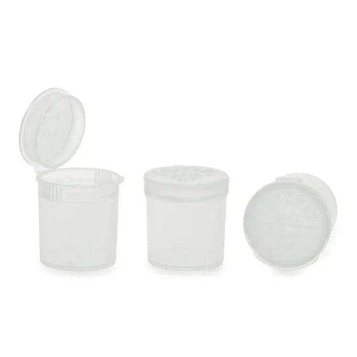 6 Dram Pop Top Vial - Clear - Child Resistant (600 Count)-Pop Top Vials-BeastBranding