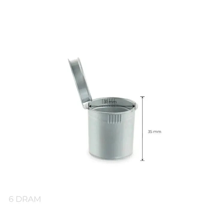 6 Dram Pop Top Vial - Silver - (600 Count)-Pop Top Vials-BeastBranding
