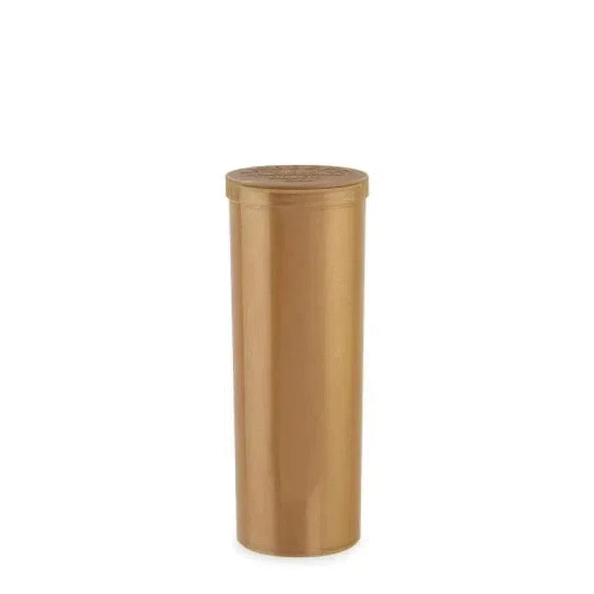 60 Dram Pop Top Vial - 1/2 Oz - Gold- (75 Count)-Pop Top Vials-BeastBranding