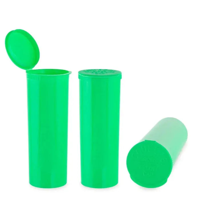 60 Dram Pop Top Vial - 1/2 Oz - Green - (75 Count)-Pop Top Vials-BeastBranding
