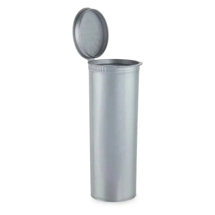 60 Dram Pop Top Vial - 1/2 Oz - Silver - (75 Count)-Pop Top Vials-BeastBranding