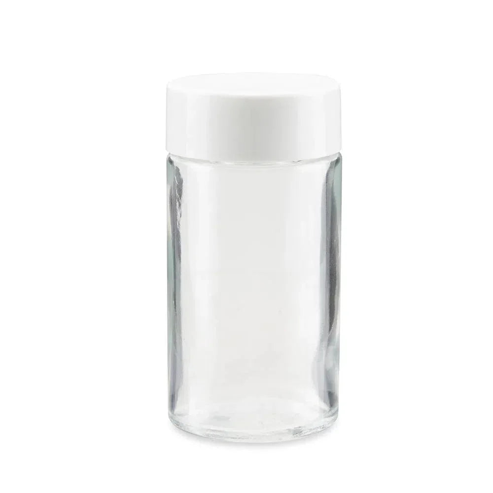 76mm Clear Glass Blunt Tube w/ Plastic Child Proof Black Or White Cap - (416 Count)-Joint Tubes & Blunt Tubes-BeastBranding