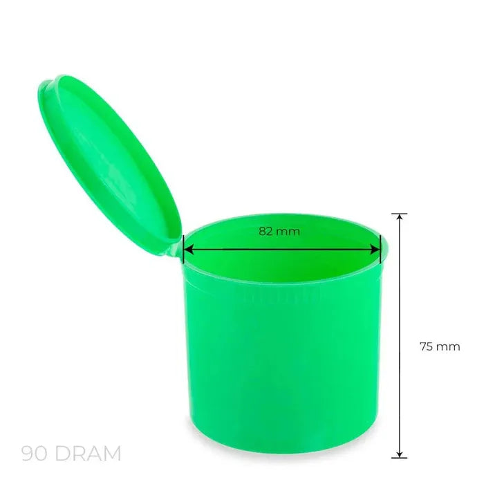 90 Dram Pop Top Vial - Opaque Green - (45 Count Per Box)-Pop Top Vials-BeastBranding