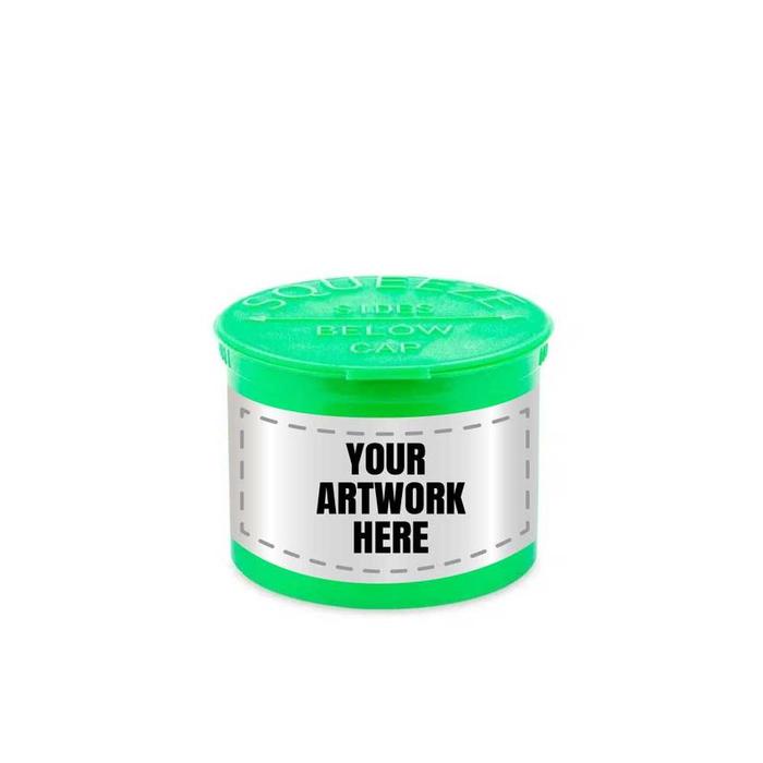 90 Dram Pop Top Vial With Labels & Application-Pop Top Vials-BeastBranding