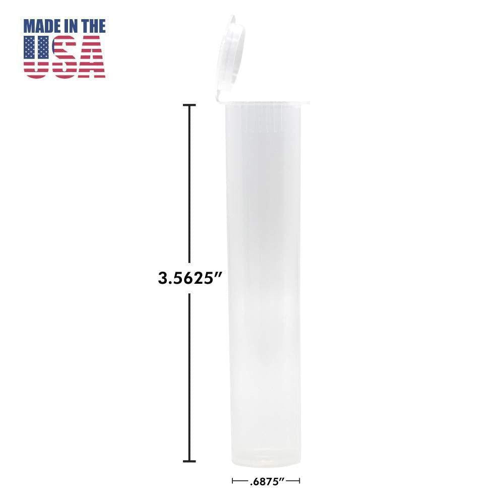 90mm Joint Tube | Cartridge Tube - Made in USA - Clear Translucent-Joint Tubes & Blunt Tubes-BeastBranding