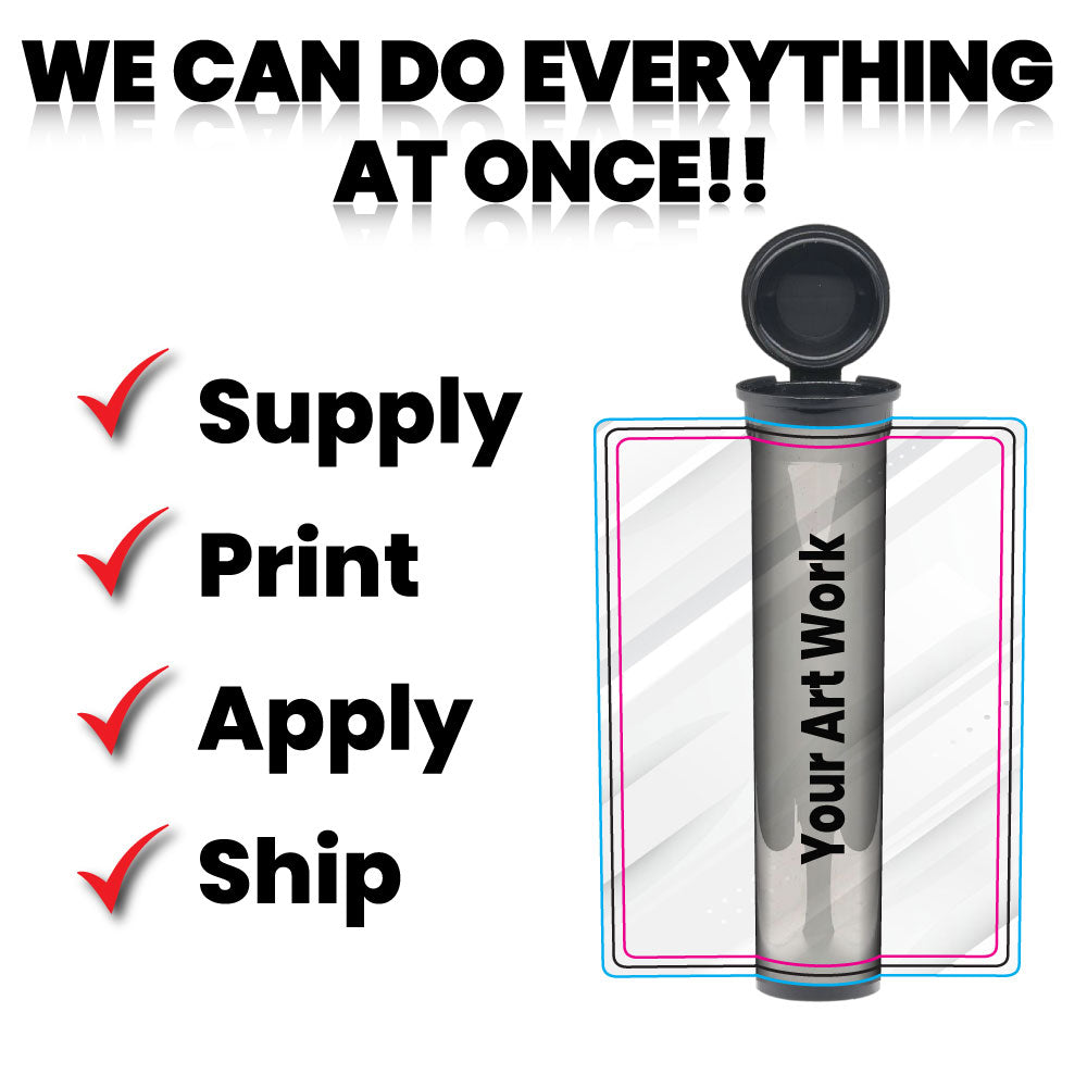 90mm Joint Tube, with Printed Sticker and Application of sticker!-Custom Print Stickers-BeastBranding