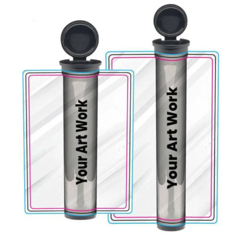 90mm or 116mm Joint Tube with Label Applied-Custom Print Stickers