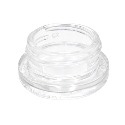 9ml Glass Low-Profile Container - Child Resistant - Black or White Cap (320CT or 360CT)-Low Profile Jars-BeastBranding