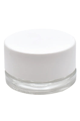 9ml Glass Low-Profile Container - Child Resistant - Black or White Cap (320CT or 360CT)-Low Profile Jars-BeastBranding
