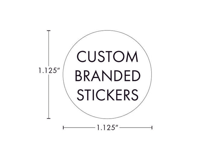 Beast Branding CUSTOM PRINTED STICKERS - 1.125" Circle for 5ml Jar Lid or Bottom-Custom Print Labels-BeastBranding