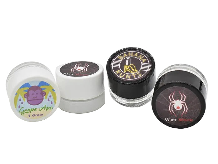 Beast Branding CUSTOM PRINTED STICKERS - 1.125" Circle for 5ml Jar Lid or Bottom-Custom Print Labels-BeastBranding