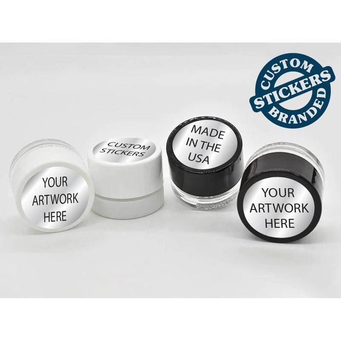 Beast Branding CUSTOM PRINTED STICKERS - 1.375" Circle for Concentrate Container or Flower Jar-Custom Print Stickers-BeastBranding