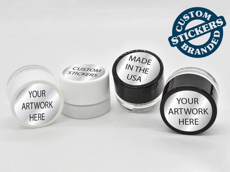 Beast Branding CUSTOM PRINTED STICKERS - 1.5" Circle for Concentrate Container or Flower Jar-Custom Print Stickers-BeastBranding
