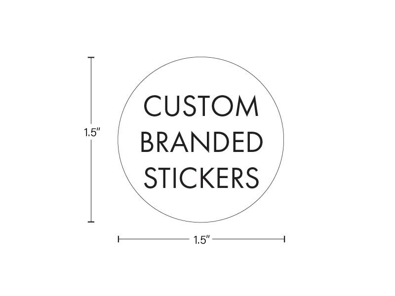 Beast Branding CUSTOM PRINTED STICKERS - 1.5" Circle for Concentrate Container or Flower Jar-Custom Print Stickers-BeastBranding