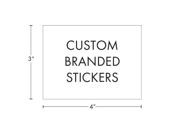 Beast Branding CUSTOM PRINTED STICKERS - 3" x 4" Rectangle for 1/8 Oz, 1/4 Oz, Mylar Bag-Custom Print Labels-BeastBranding