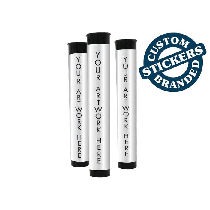 Beast Branding CUSTOM PRINTED STICKERS - 3.061" x 2.2625" Tapered Rectangle for 90mm Joint Tubes-Custom Print Stickers-BeastBranding