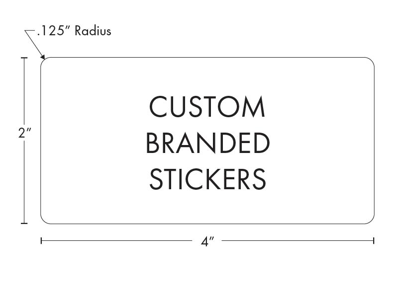 Beast Branding CUSTOM PRINTED STICKERS - 3.5" x 2.2384 Rectangle for Joint Tubes, Blunt Tubes and Pop Tops-Custom Print Stickers-BeastBranding