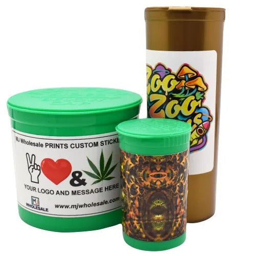 Beast Branding CUSTOM PRINTED STICKERS - 3.5" x 2.2384 Rectangle for Joint Tubes, Blunt Tubes and Pop Tops-Custom Print Stickers-BeastBranding