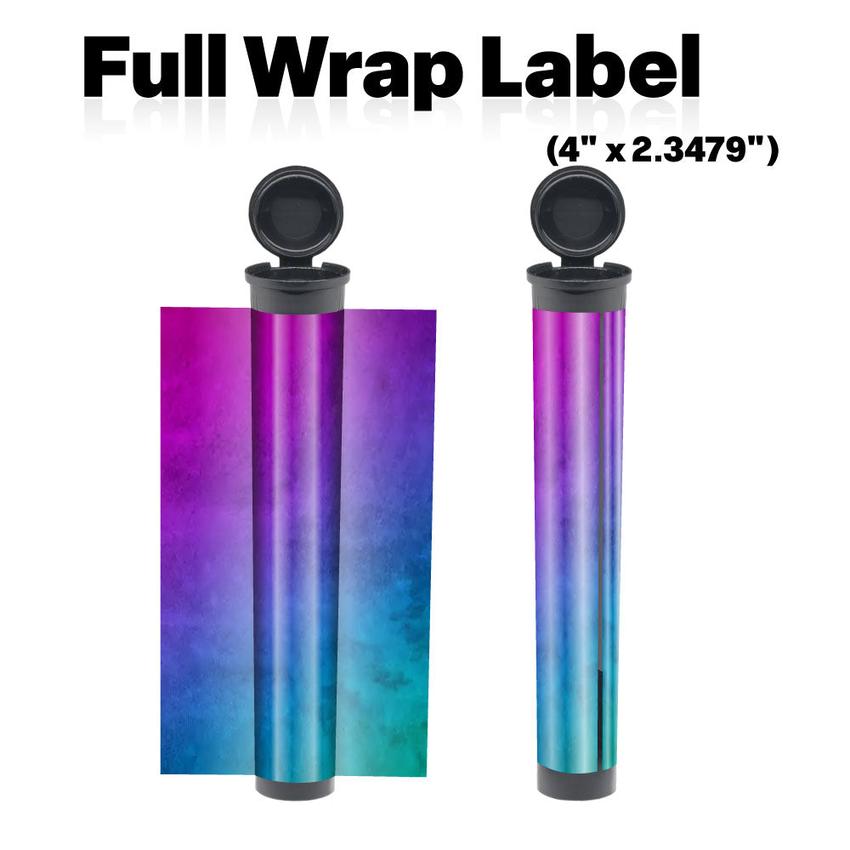 Black 116mm Blunt Tube, with Printed Sticker and Application of sticker!-Custom Print Stickers-BeastBranding