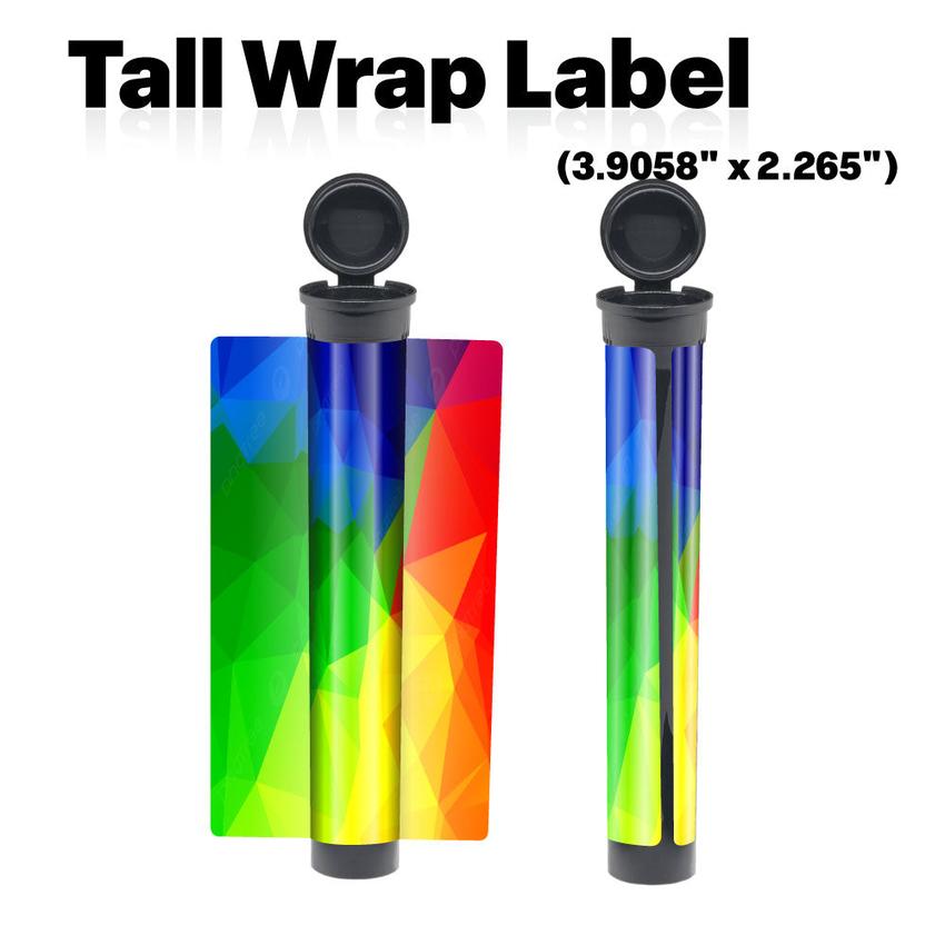 Black 116mm Blunt Tube, with Printed Sticker and Application of sticker!-Custom Print Stickers-BeastBranding