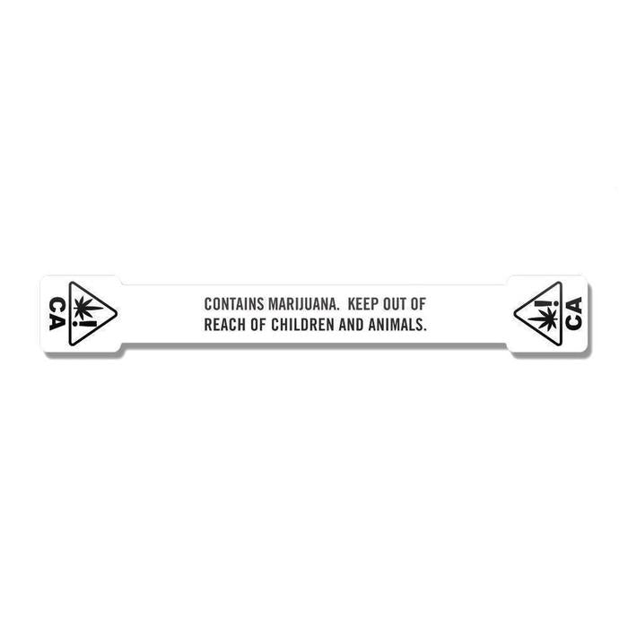 California Tamper Evident Labels .5" x 7.75" Inches 1000 Count-Prescription Labels & State Compliant Labels-BeastBranding