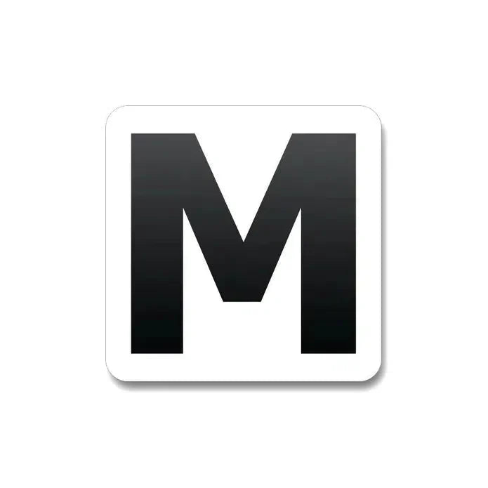 California Universal Symbol Medical Label (M) 1" x 1" Square 1000 Count-Prescription Labels & State Compliant Labels-BeastBranding