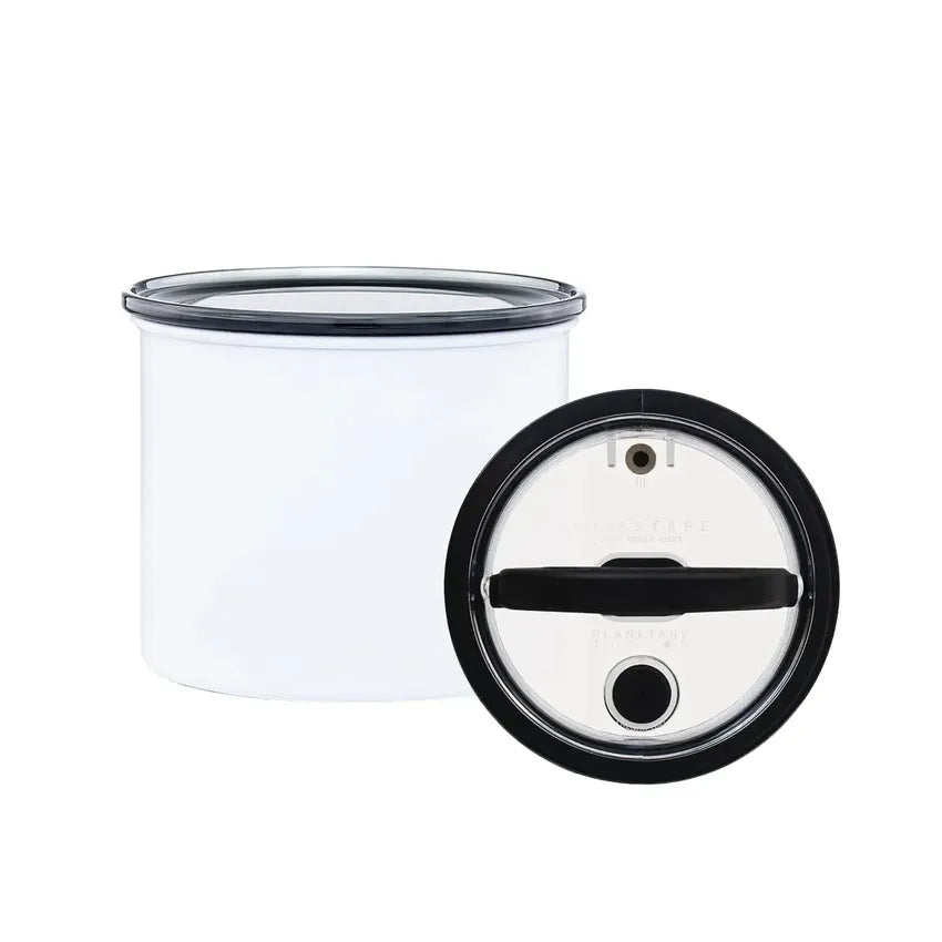 Cannascape® 4" Stainless Steel Matte Stash Jars - Black or White - (1 Count)-stash jar-BeastBranding