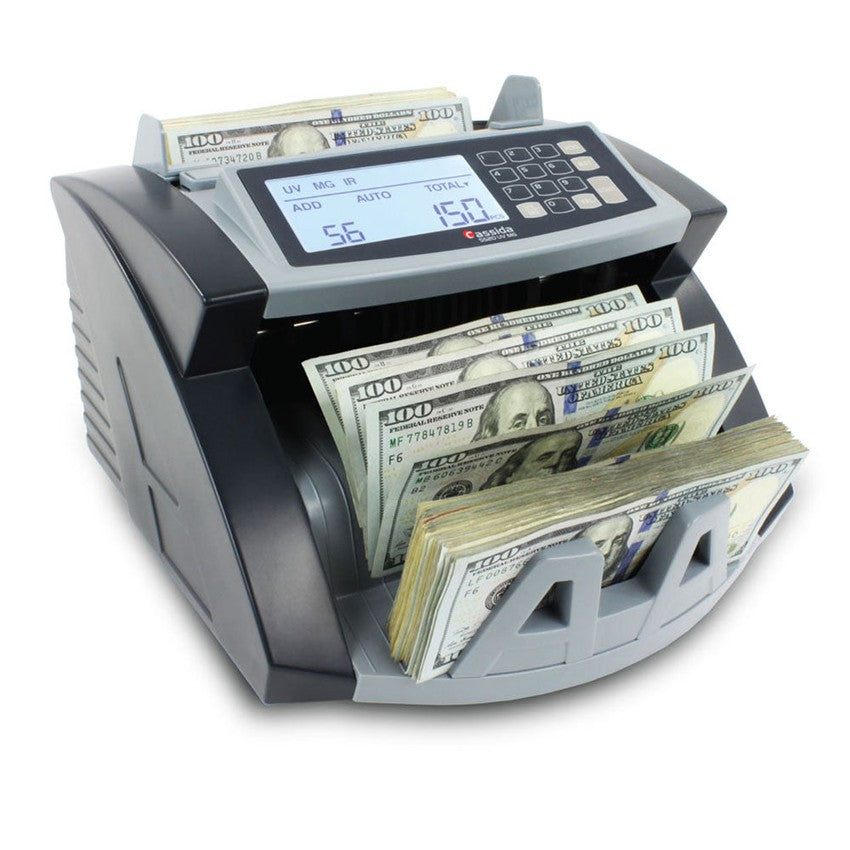 Cassida 5520 UV/MG Back-loading Bill Counter - (1 Count)-Office Supplies & Currency Counters
