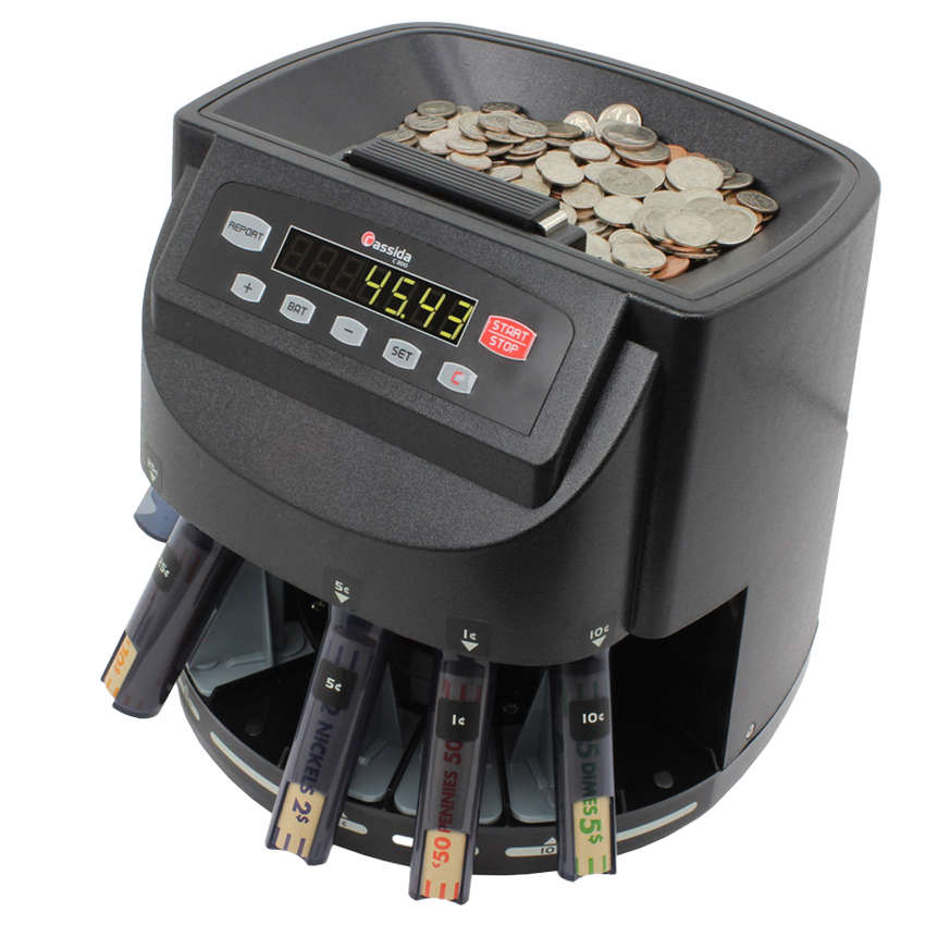 Cassida KCS-2000 Coin Counter/Sorter - (1 Count)-Office Supplies & Currency Counters-BeastBranding
