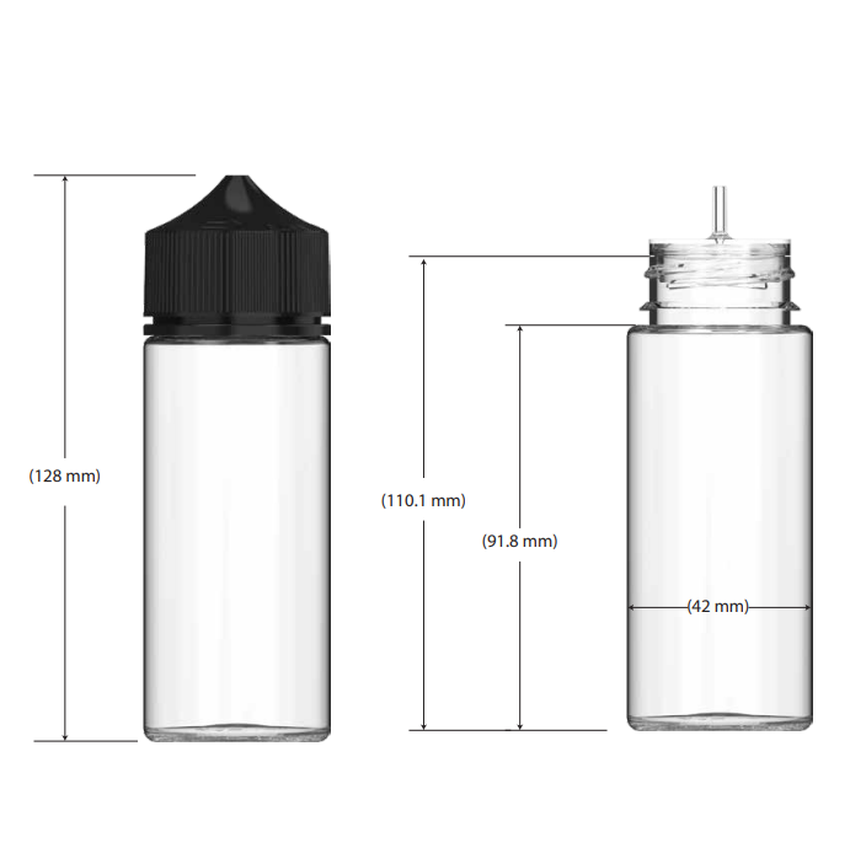 Chubby Gorilla 120ML V3 Unicorn Plastic Squeeze Bottle PET CR - Various Colors - (Various Counts)-Dropper Bottles