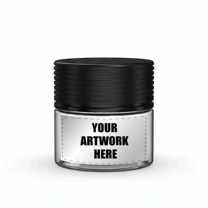 Chubby Gorilla 2oz Spiral CR Plastic Jar Containers With Application - Various Colors - (400 Count)-Plastic Jars-BeastBranding