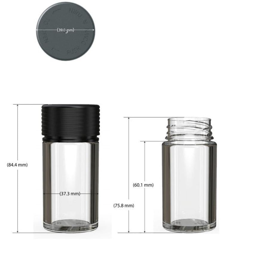 Chubby Gorilla 30ml Spiral Thick Walled CR Plastic Bottle - Various Colors - (200 Count)-Joint Tubes & Blunt Tubes-BeastBranding