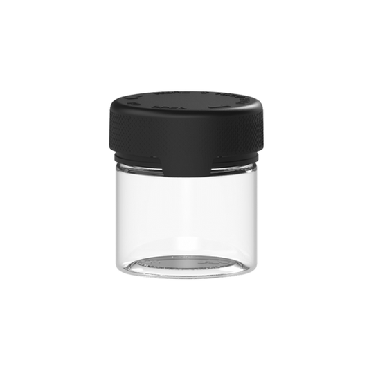 Chubby Gorilla Translucent 2oz Aviator CR Plastic Jar Containers w/ Inner Seal - Various Colors - (500 Count)-Dropper Bottles