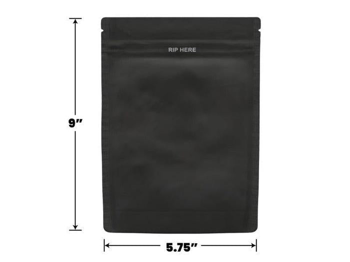 Grip N Pull Mylar Bag 1 Oz - 28 Grams - Child Resistant - Opaque Black or White - (100 to 50,000 Count)-Mylar Smell Proof Bags-BeastBranding