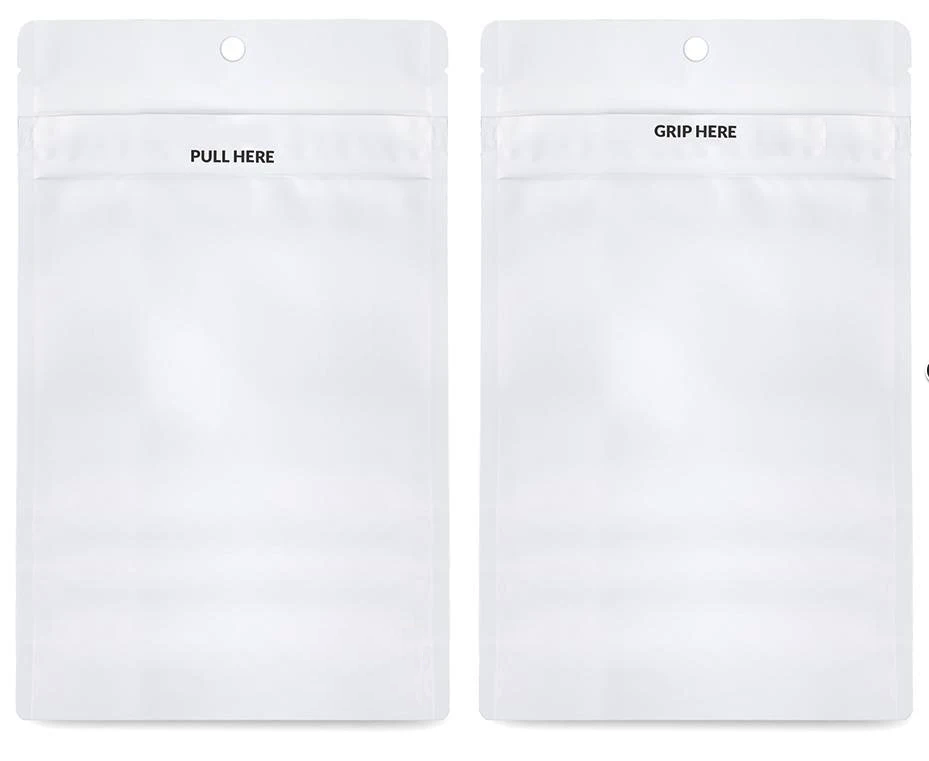 Grip N Pull Mylar Bag White Starter Kit - 4 Sizes - (500 Bags per Size)-Mylar Smell Proof Bags-BeastBranding