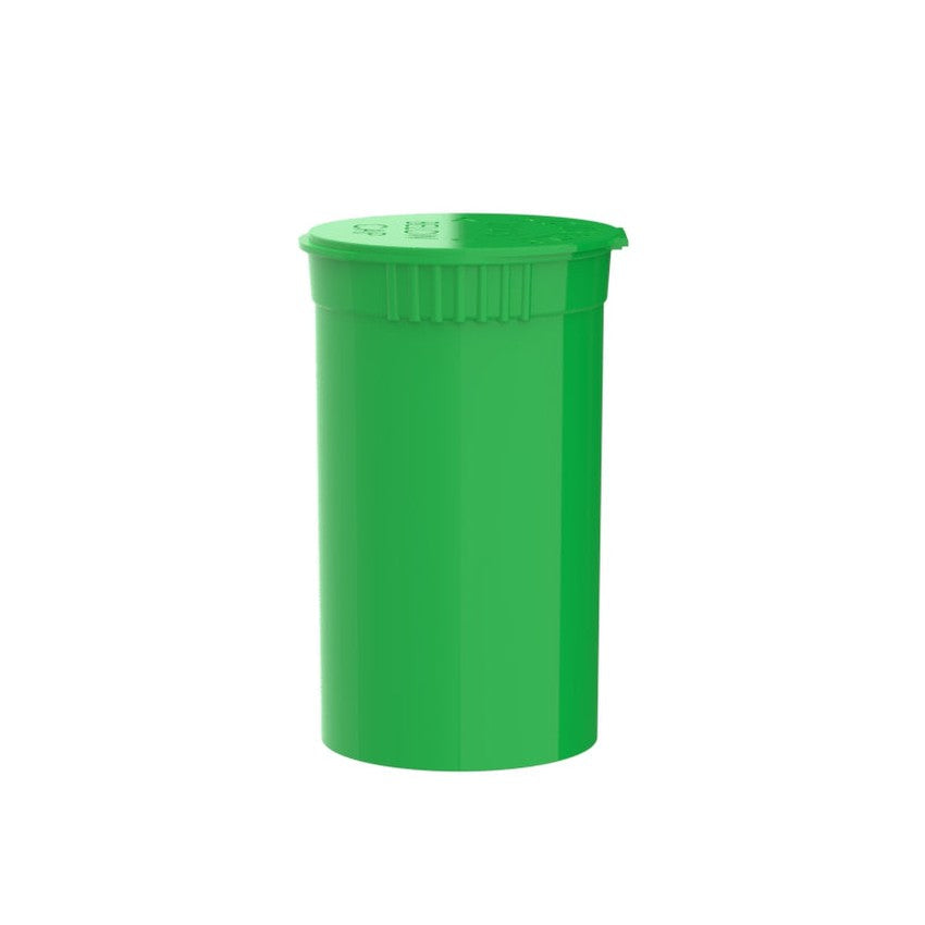 Intertech 19 Dram Pop Top Vial - 1/8 Oz - Lime Green - (14,976 Count Per Pallet)-Pop Top Vials-BeastBranding