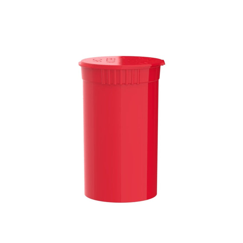 Intertech 19 Dram Pop Top Vial - 1/8 Oz - Red - (14,976 Count Per Pallet)-Pop Top Vials