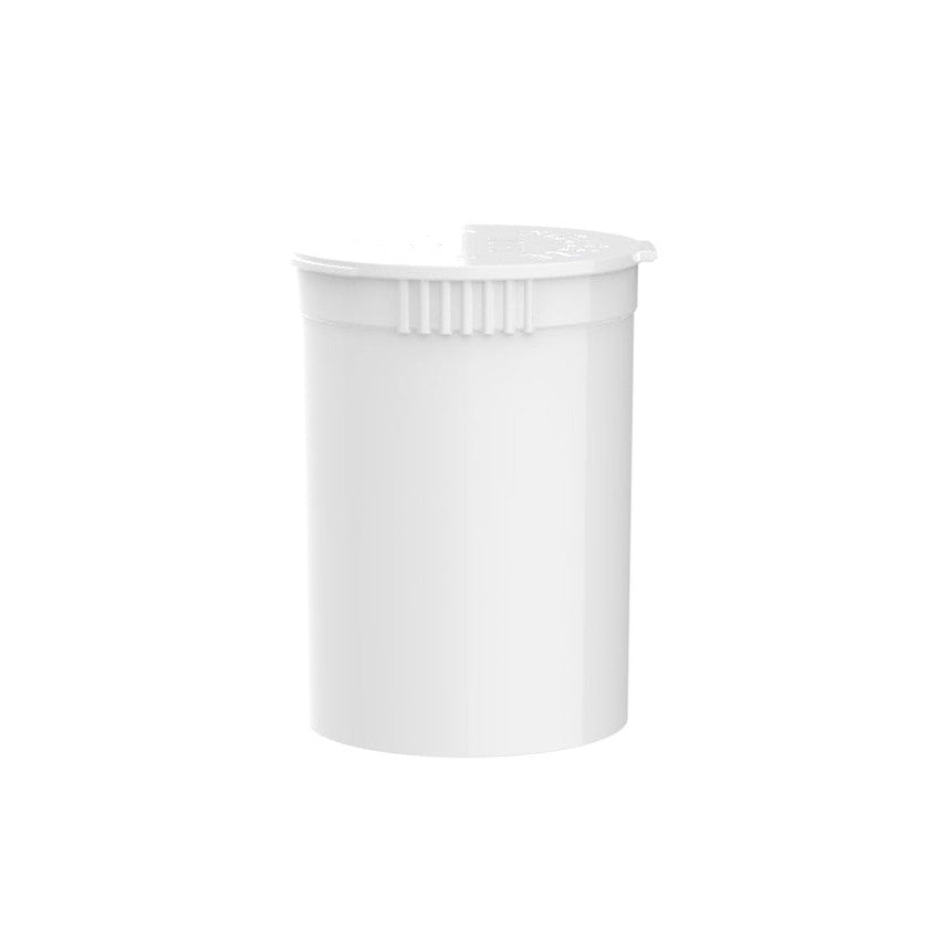 Intertech 30 Dram Pop Top Vial - 1/4 Oz - White - (9,792 Count Per Pallet)-Pop Top Vials-BeastBranding